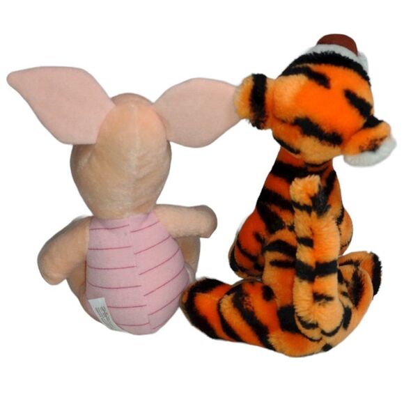 Two 1993 Walt Disney World Winnie the Pooh Plush Characters Tigger and Piglet - Picture 2 of 9